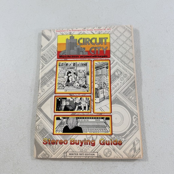 Vintage Circuit City 1977 Stereo Buying Guide Store Catalog Electronics